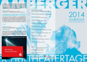 Amberger Schultheatertage 2014 - Flyer außen