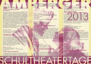 Amberger Schultheatertage 2013 - Programm